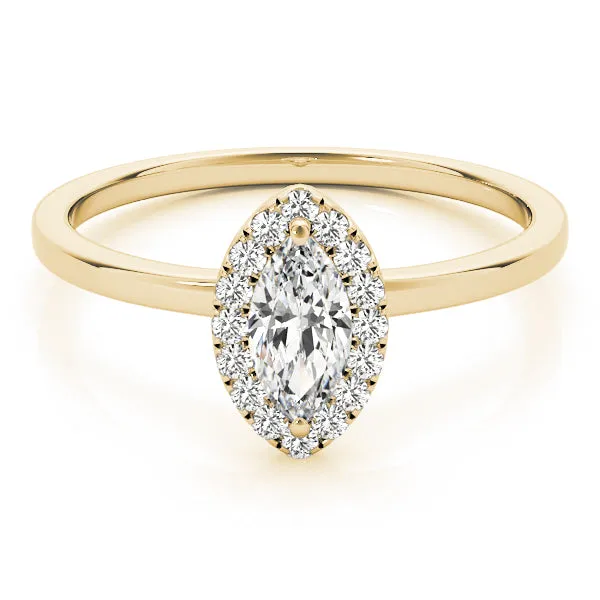 Nouvelle Kelly Halo Engagement Ring