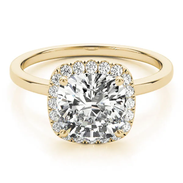 Nouvelle Kelly Halo Engagement Ring
