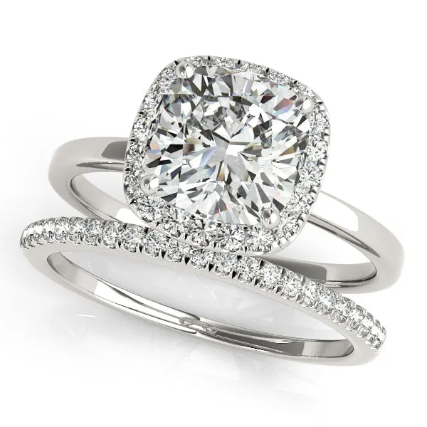 Nouvelle Kelly Halo Engagement Ring