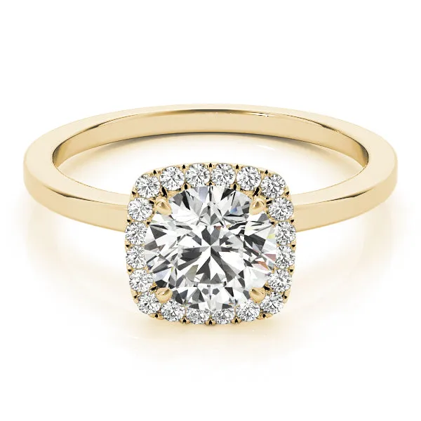 Nouvelle Kelly Halo Engagement Ring