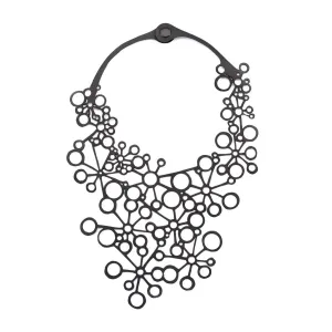 Octa Handcraft Black Statement Necklace