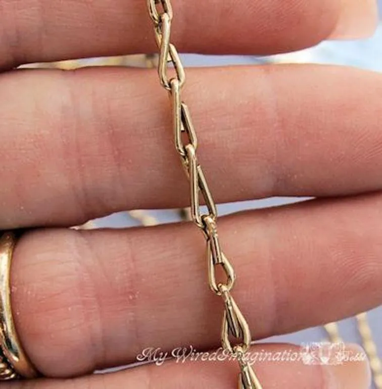 Old Fashioned Chain, Wire Wrap Jewelry Tutorial, Beginner Jewelry Tutorial