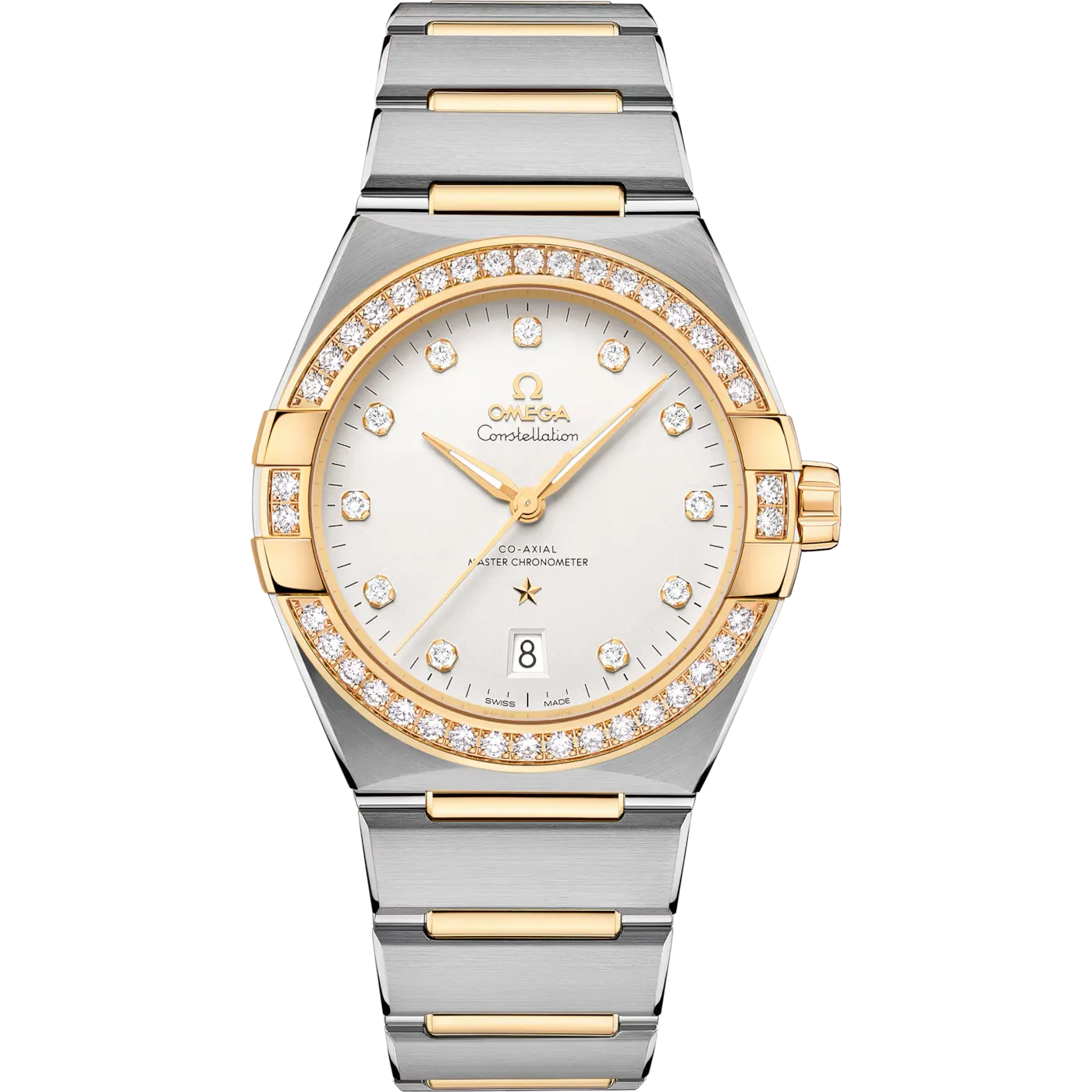 Omega Constellation 39 mm, yellow gold on steel