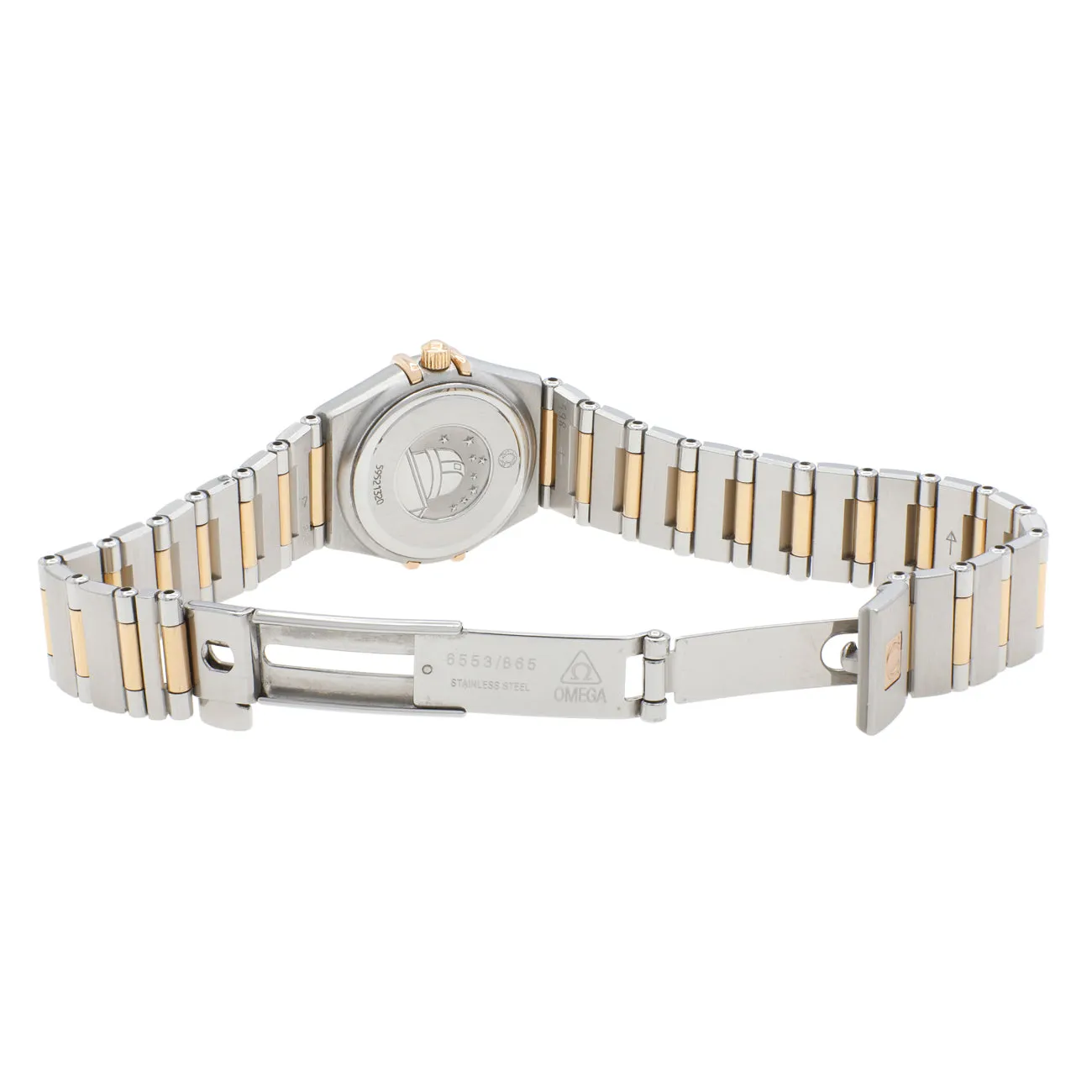 Omega Stainless Steel 18K Rose Gold Diamond Constellation 1360.75.00