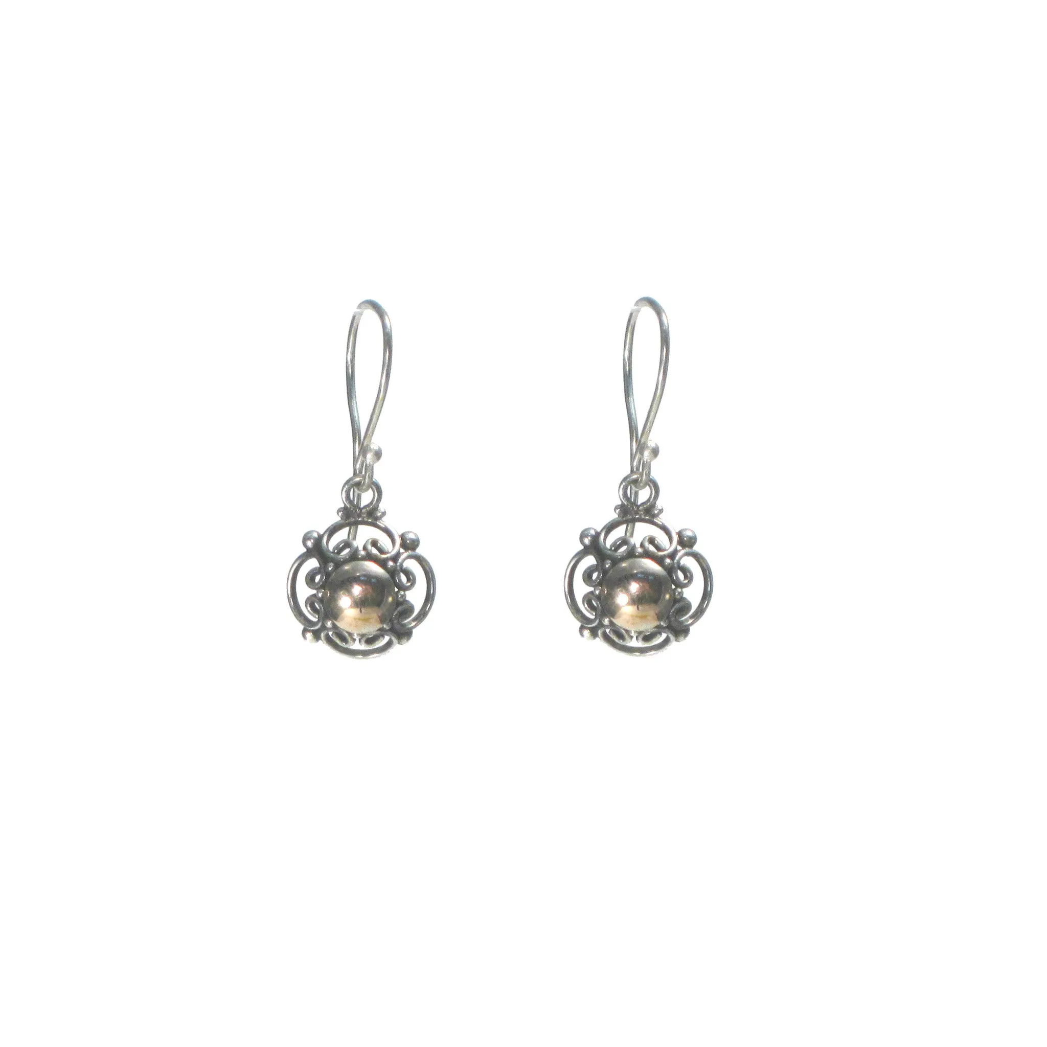 Open Flower with Rose Gold Detail Earrings - Studs and Dangle Available