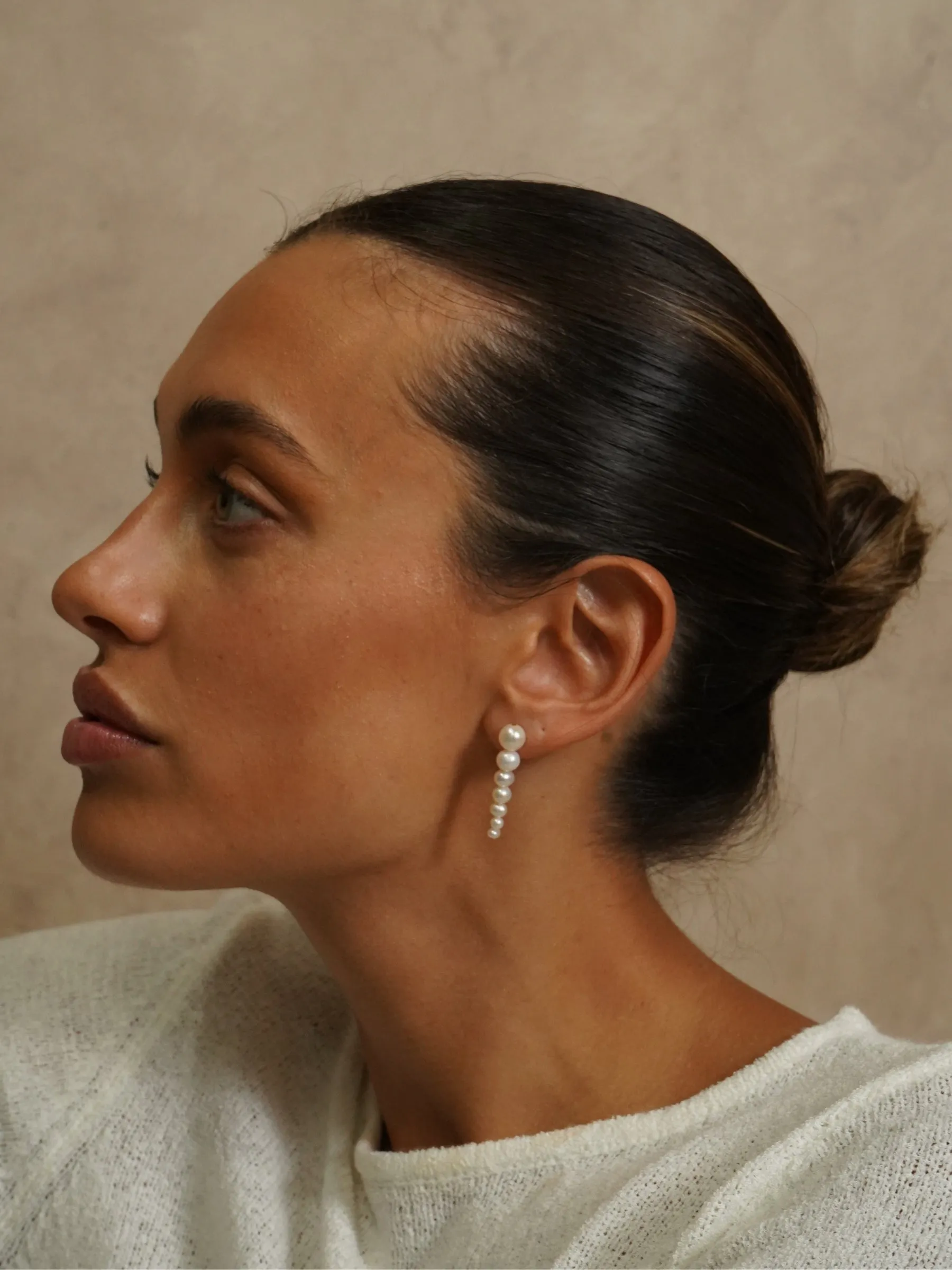 Ophelia | Seven Pearl Drop Earring