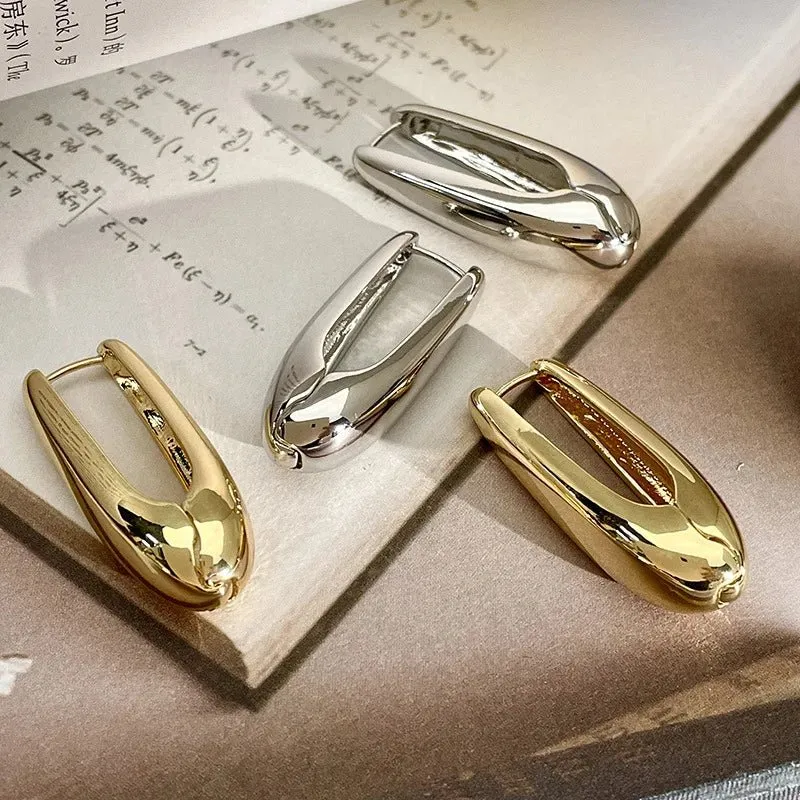 Oval Water Drop Earrings For Women Party Wedding Jewelry