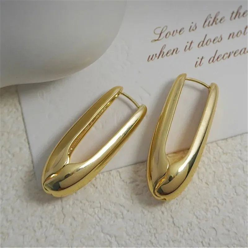 Oval Water Drop Earrings For Women Party Wedding Jewelry
