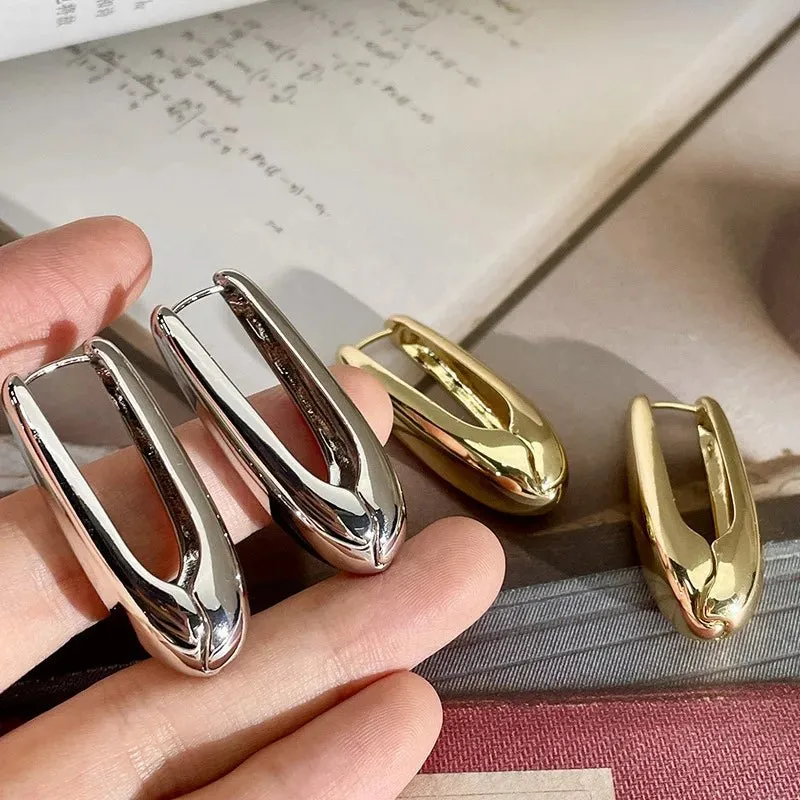 Oval Water Drop Earrings For Women Party Wedding Jewelry