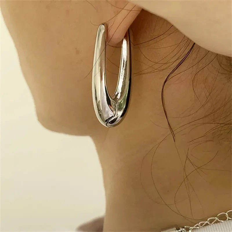 Oval Water Drop Earrings For Women Party Wedding Jewelry
