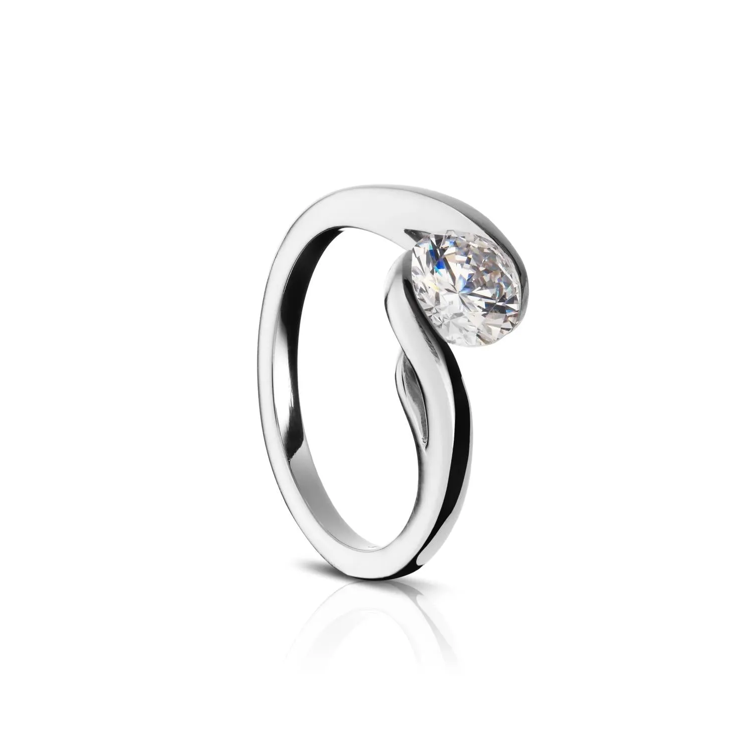 Palladium R459-1 Engagement Ring