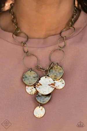 Paparazzi Learn the HARDWARE Way - Brass Necklace