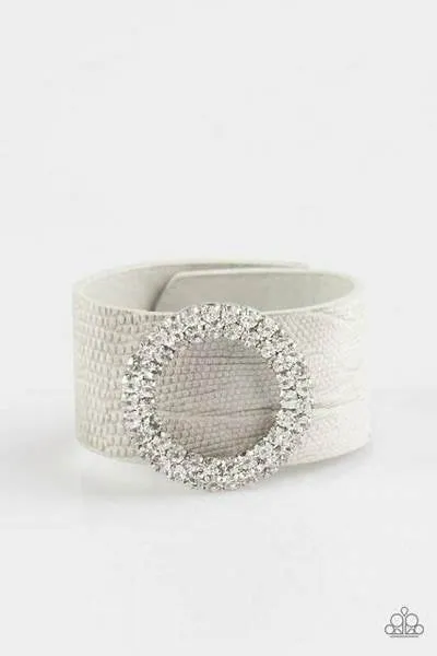 Paparazzi Ring In The Bling - Silver Leather Bracelet