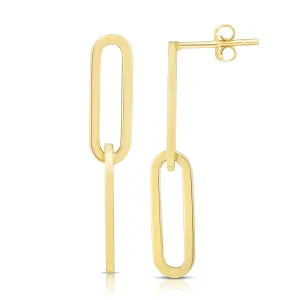 Paperclip Dangle Earrings