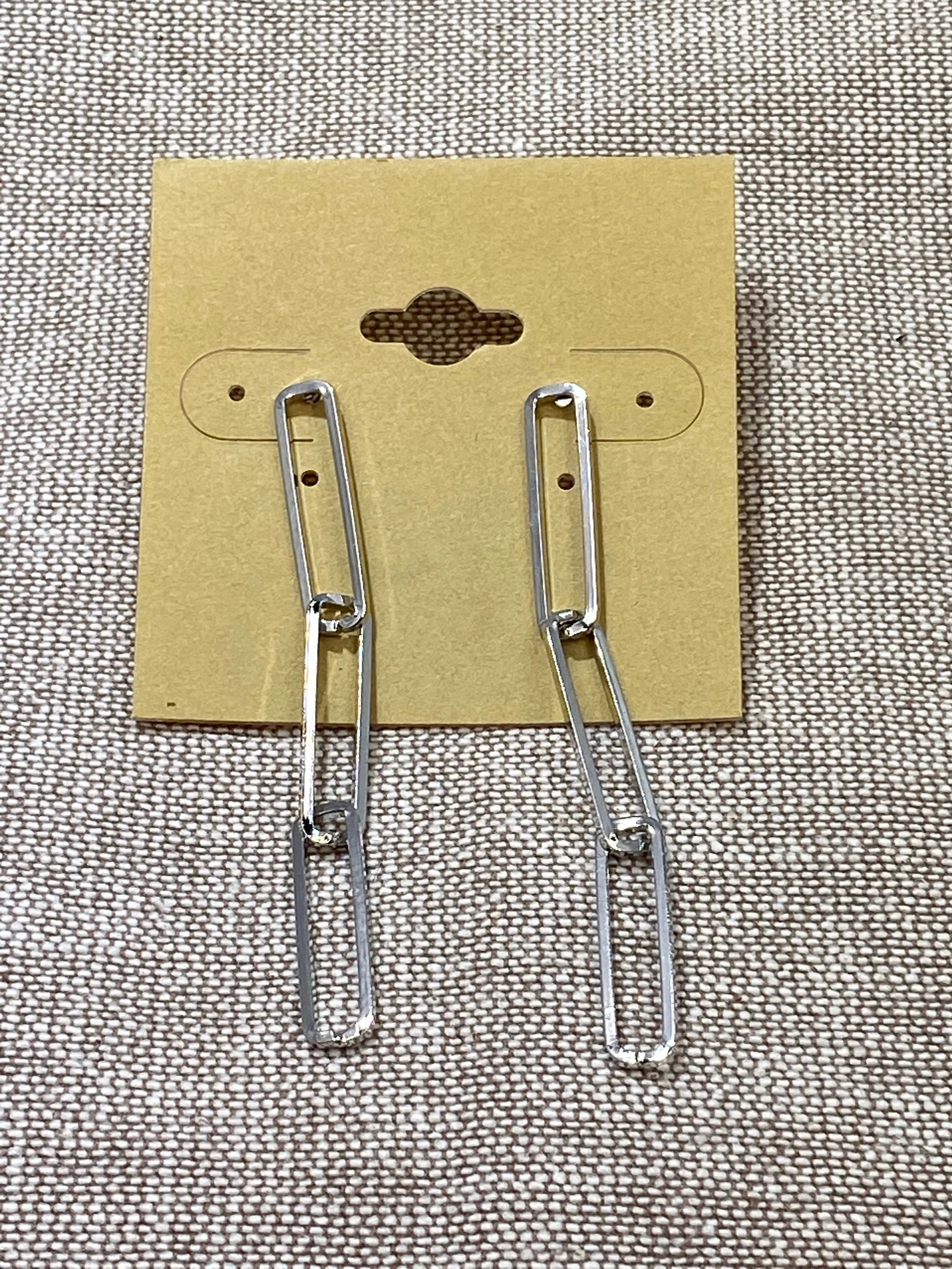 Paperclip Post Earrings