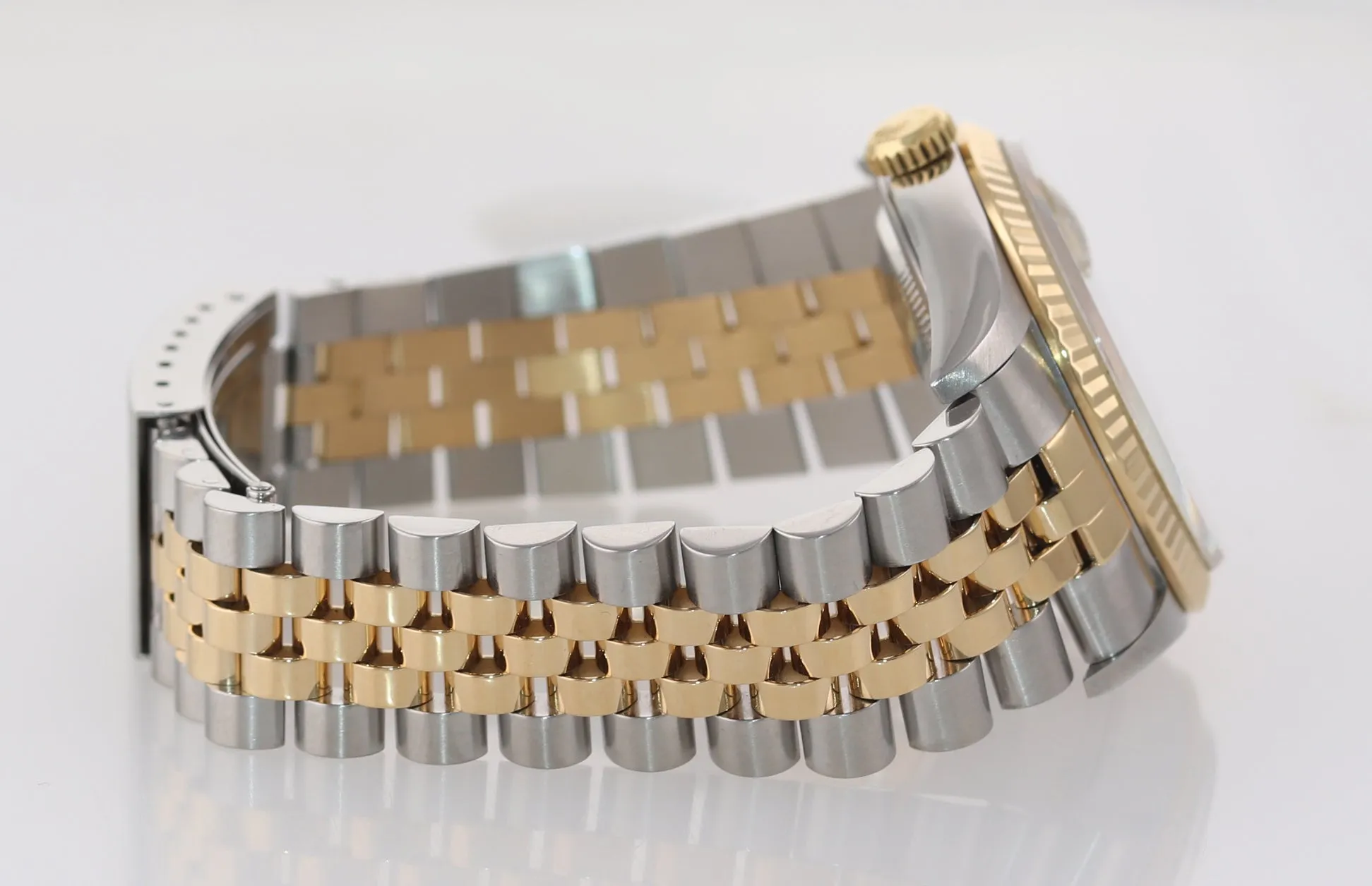 PAPERS FACTORY DIAMOND Rolex DateJust 36mm 16233 Two Tone Gold Steel Watch