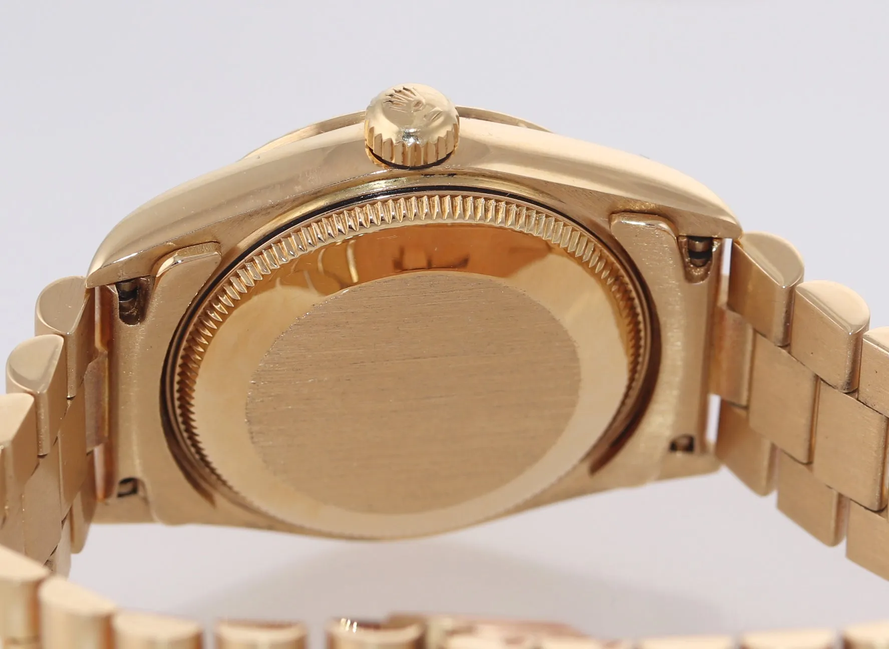 PAPERS MINT Rolex President 68278 Midsize 31mm 18k Gold MOP Diamond Watch Box