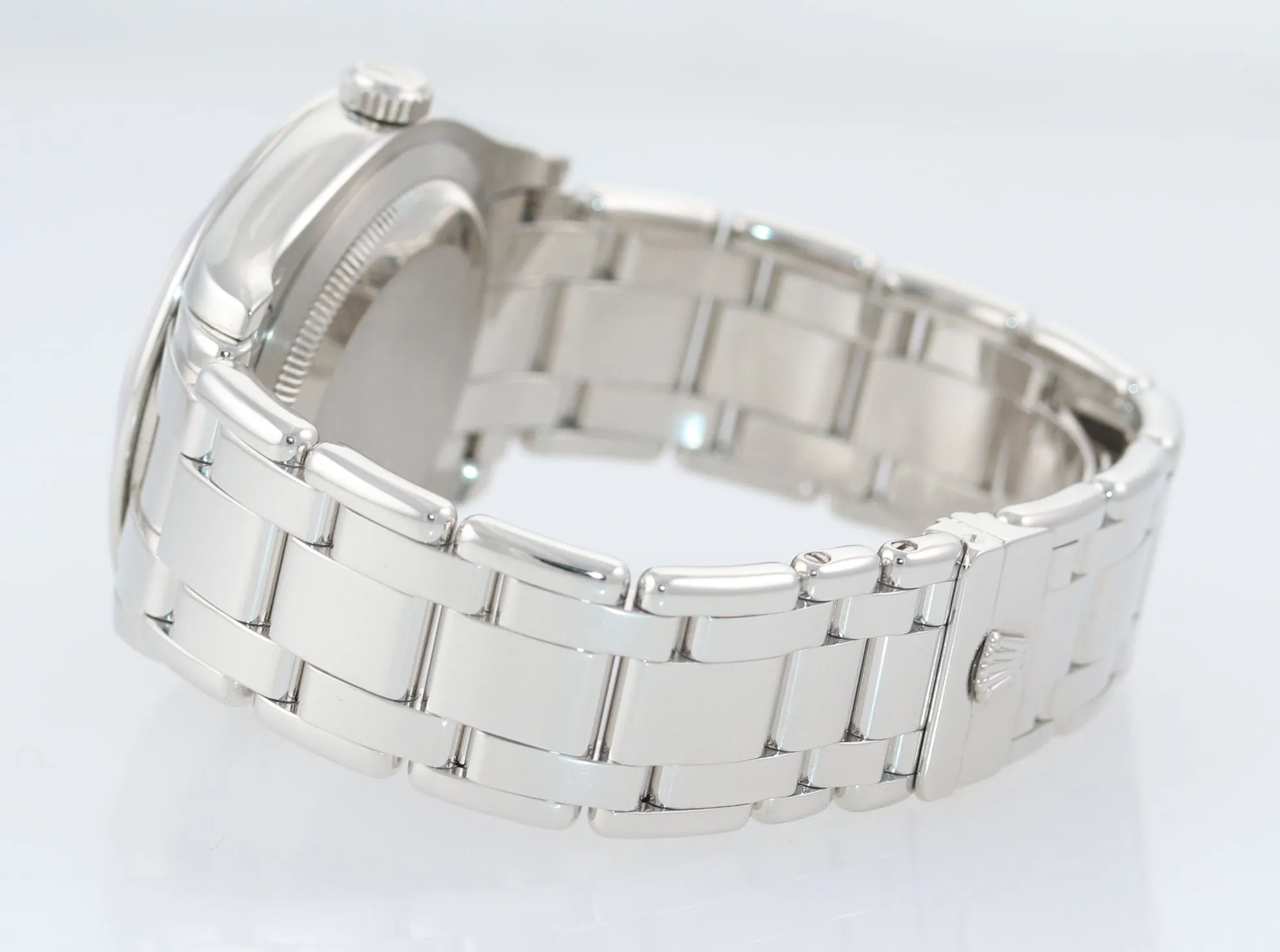 PAPERS Rolex Day-Date President 18946 MOP Diamond Bezel 39MM Platinum Watch Box
