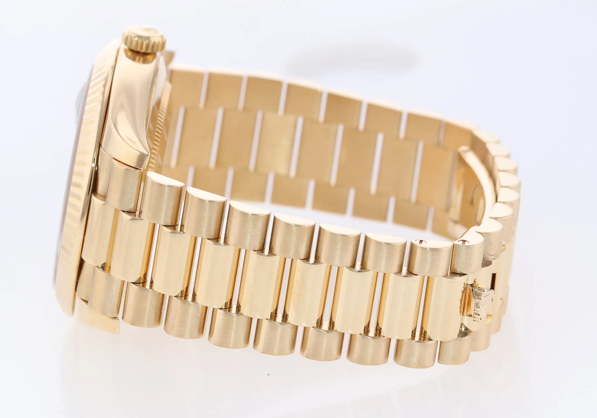 PAPERS Rolex President 40mm 228238 Yellow Gold Black Diamond Watch Box