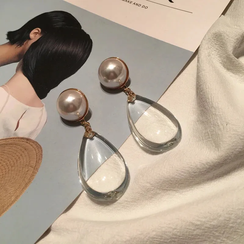Party Blast! ✨ Famous Big Waterdrop Dangle Pearl Earring
