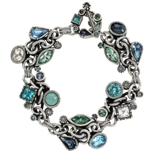 Patricia Locke "Firebird" Sterling Silver Plated Bracelet, 7.5" Zephyr BR0359S