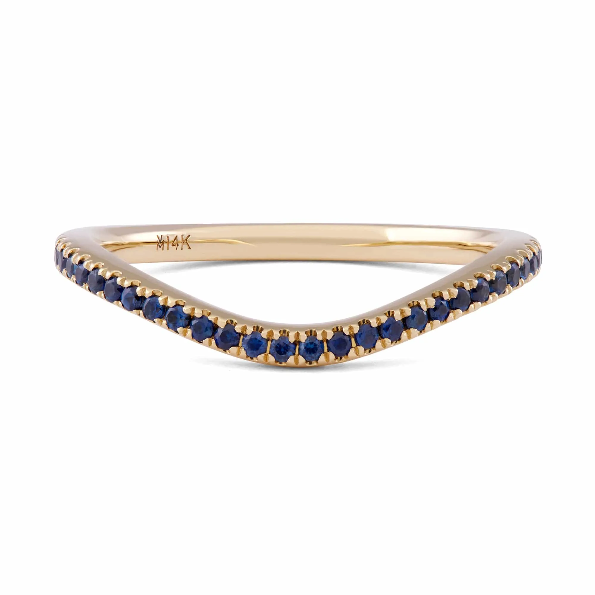 Pavé Sapphire Wave Band