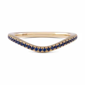 Pavé Sapphire Wave Band