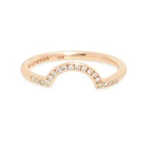Pave Diamond Arch Band