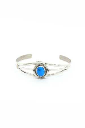 Petite Navajo Blue Turquoise Bracelet