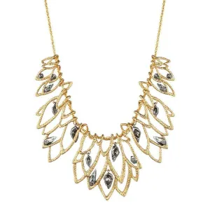 Phoenix Lacy Leaf Bib Necklace