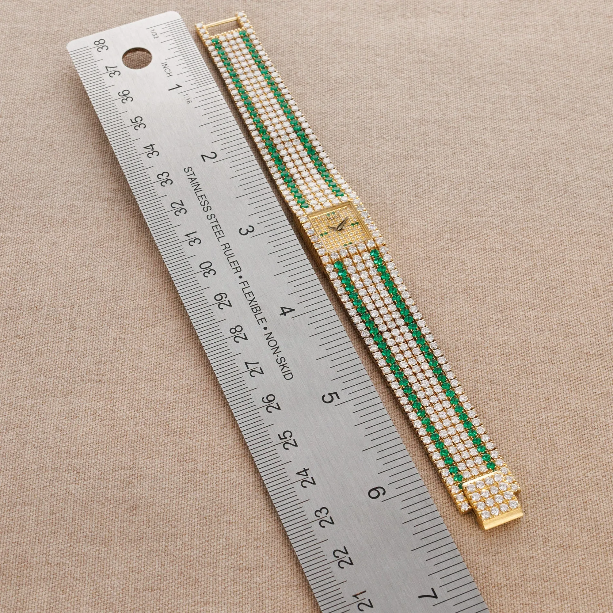 Piaget Yellow Gold, Diamond and Emerald Watch Ref. 15301