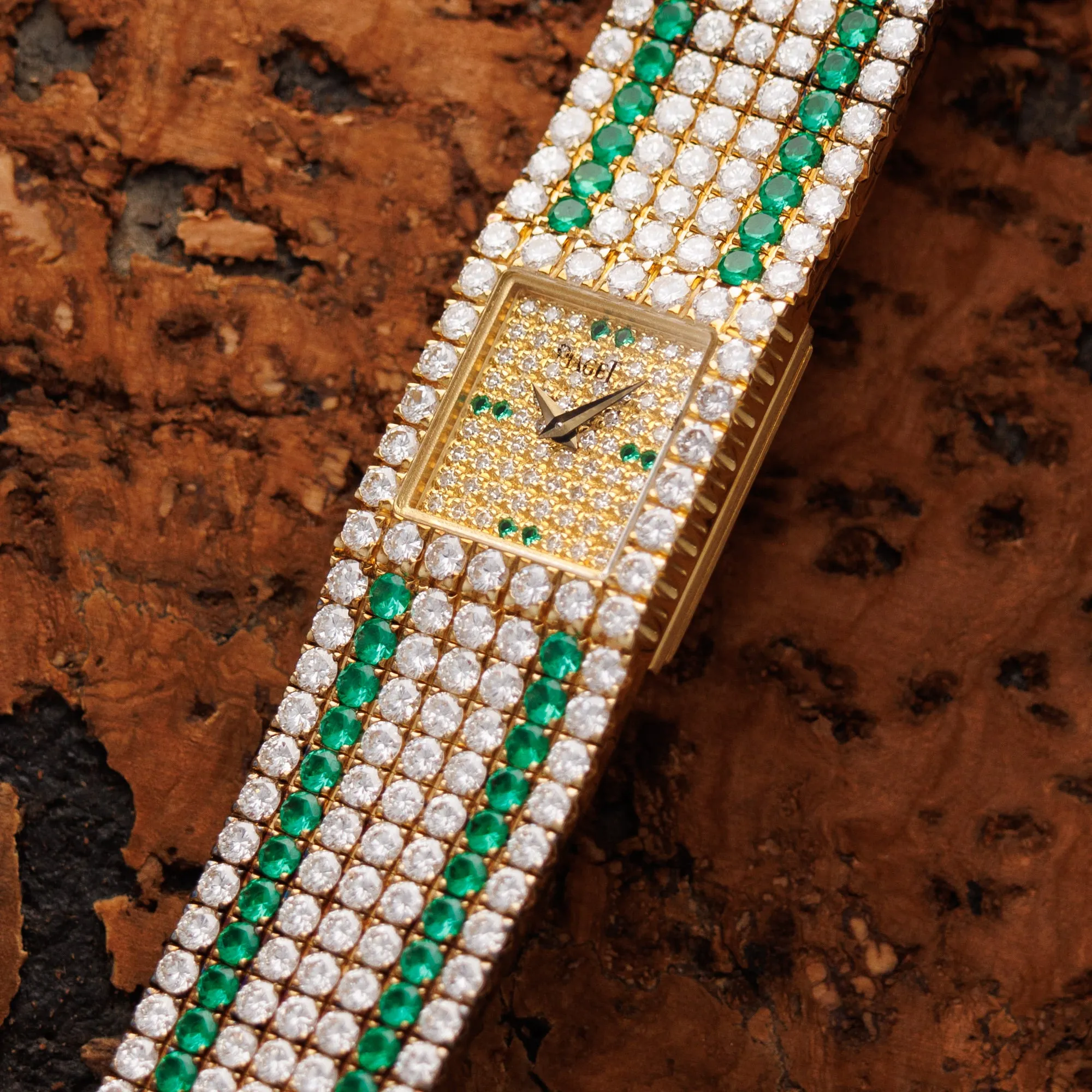 Piaget Yellow Gold, Diamond and Emerald Watch Ref. 15301