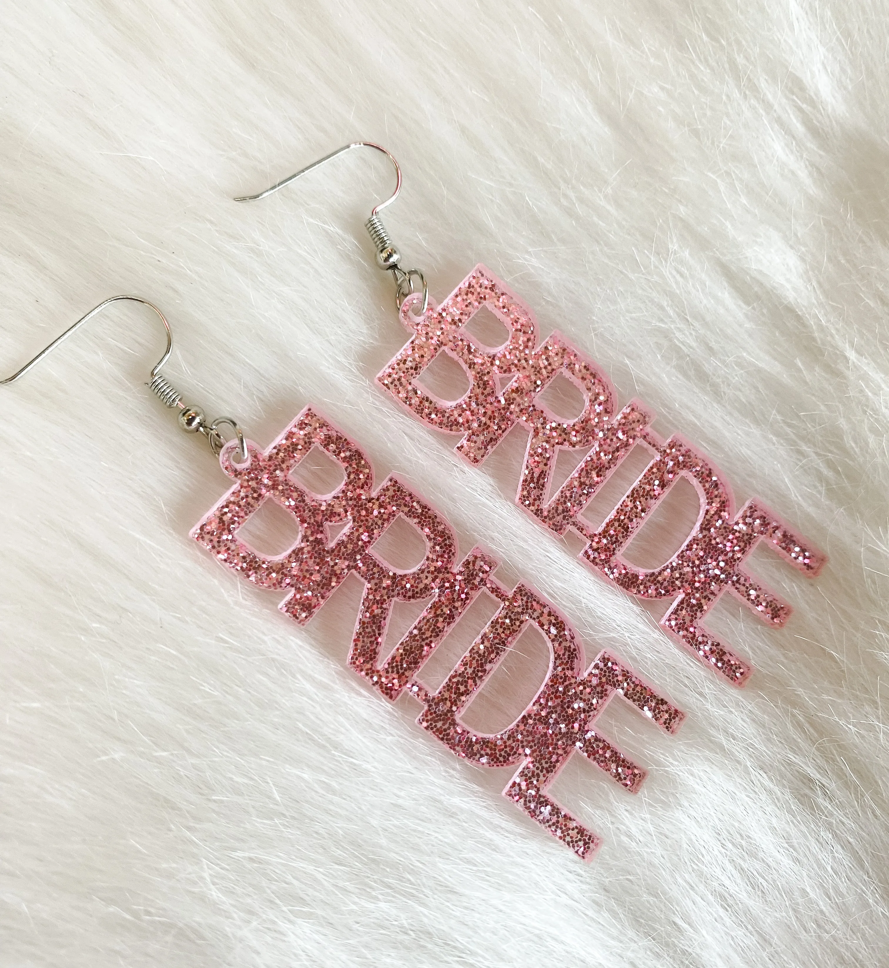PINK BRIDE EARRINGS