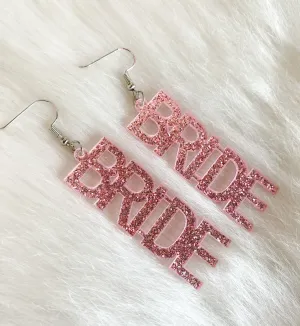 PINK BRIDE EARRINGS