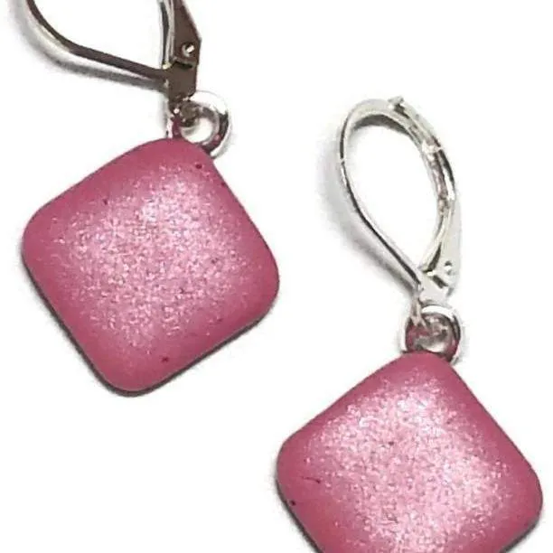 Pink Diamond Dangle Earring