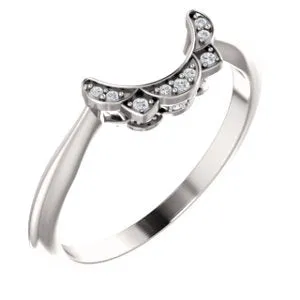 Platinum .04 CTW Diamond Band