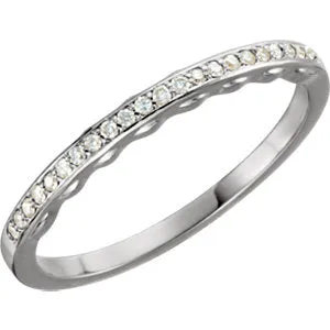 Platinum 1/10 CTW Diamond Band