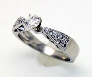 Platinum 1/2ct Diamond Engagement Ring