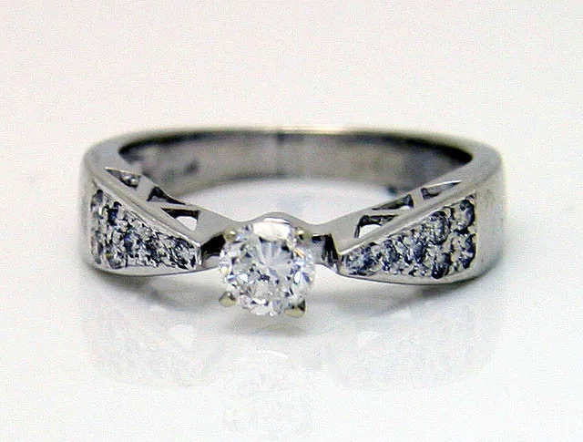 Platinum 1/2ct Diamond Engagement Ring