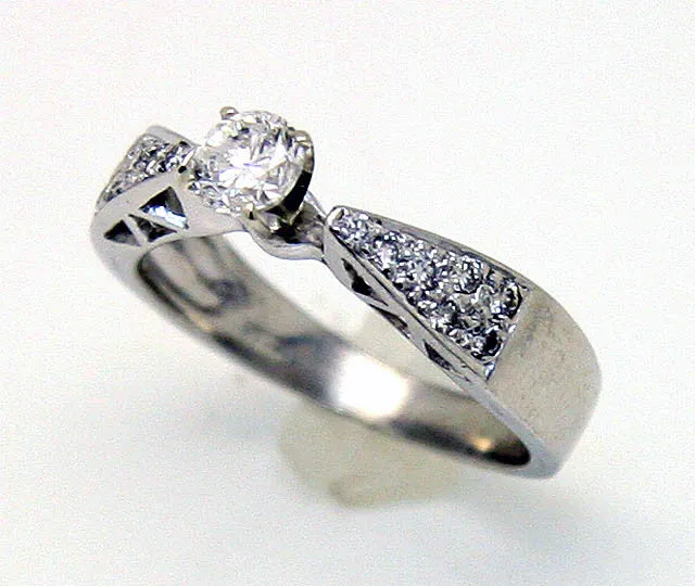 Platinum 1/2ct Diamond Engagement Ring