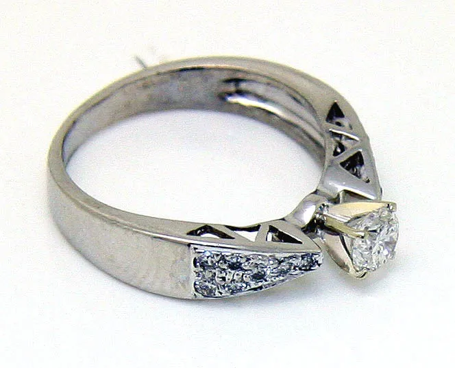 Platinum 1/2ct Diamond Engagement Ring