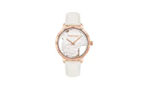 Police Women's Marietas 2 Hands Leather Watch