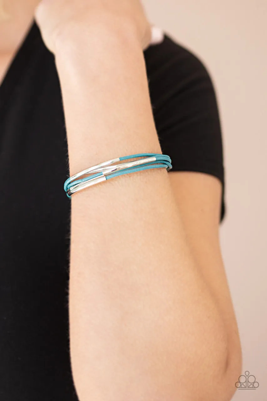Power CORD Blue Paparazzi Bracelet