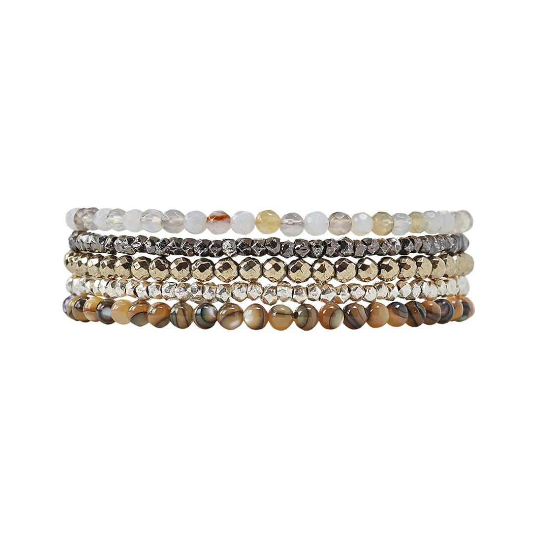Pyrite Mix Wrap Bracelet