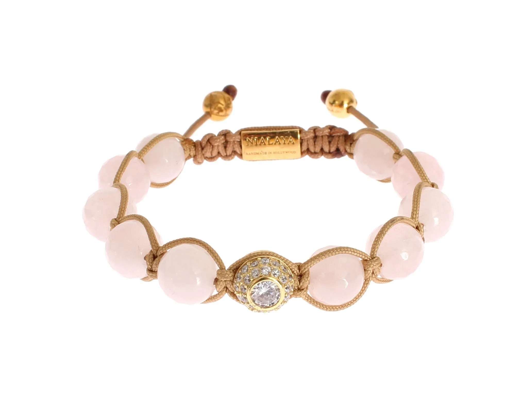 Quartz CZ Gold 925 Silver Bracelet