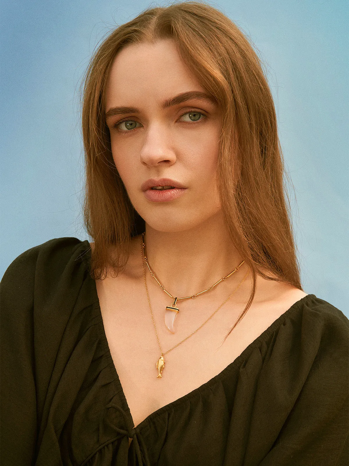 Quartz Horn Necklace