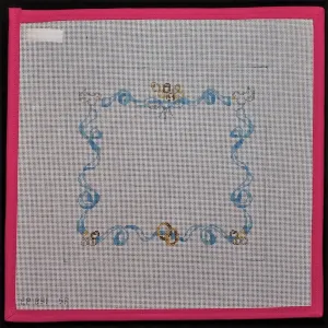 "Blue Ribbon Wedding Ring Canvas"