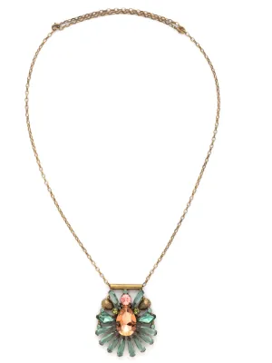 Radiant Gems Statement Pendant - NDK25AGPOP