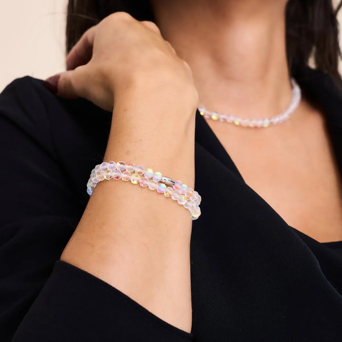 Rainbow White | .925 Sterling Silver | Prisma Wrap