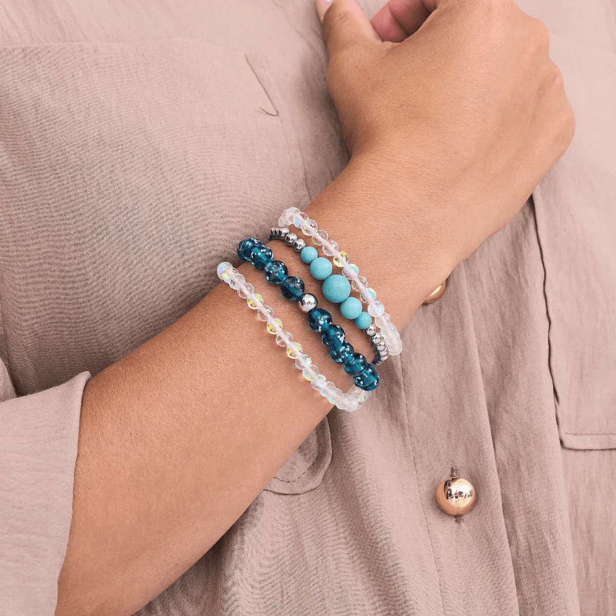 Rainbow White | .925 Sterling Silver | Prisma Wrap